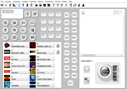 4-Shop Point of sale screenshot